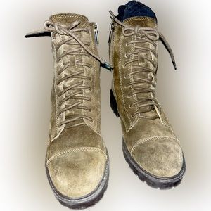 Suede Leather Lucky Brand 🍀military boots